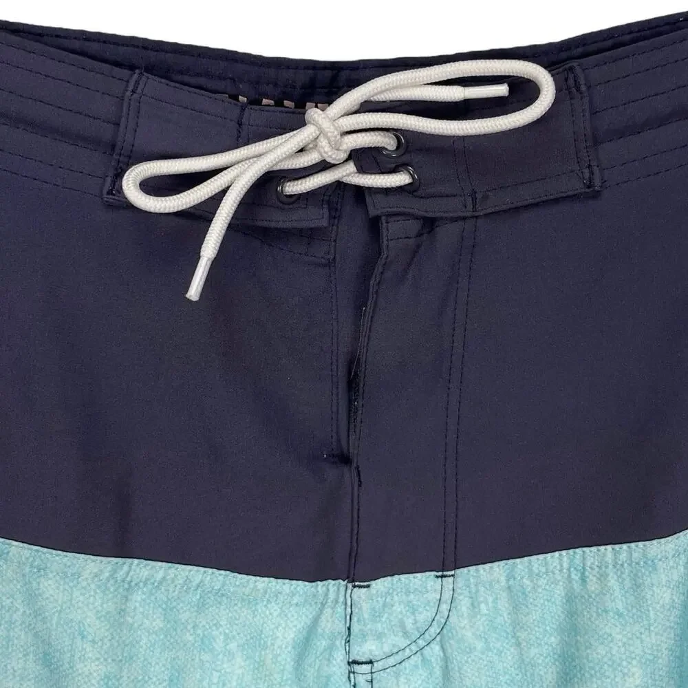OLD NAVY CALIFORNIA Men's SWIM TRUNKS Blue Peach Size 34